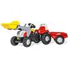 ROLLY TOYS- Steyr Rot tretttraktor luftbereifung kindertraktor 4 Trattori E Rimorchi, Large, 4006485023936