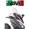 GIVI Coppia deflettori paramani fissi trasparenti HONDA Forza 125-300 2019 2020 GIVI