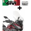 GIVI Cupolino trasparente 69x50 + kit di montaggio YAMAHA MT-09 Tracer 2015 2016 GIVI