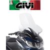 GIVI Parabrezza trasparente con paramani PIAGGIO X10 125-350-500 2013 D5604ST GIVI