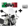 GIVI PARABREZZA TRASPARENTE COMPLETO BMW R 1200 R 2006 2007 2008 2009 2010 GIVI