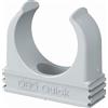 OBO 20 x OBO Bettermann M25 fascette rapide | fascetta | morsetto per tubo | impilabile | grigio chiaro | 25 mm | 20 pezzi