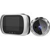 Splenssy Spioncino Digitale per Porta con Schermo LCD da 2,8 Pollici, Supporto Visione Notturna Servizio Fotografico, Videosorveglianza Digitale Della Porta per Home Security (Argento)
