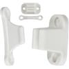 Your Day Mate Fermo per Porta Roulotte e Camper, 2 pacchi, Interasse fori 35 mm e 48 mm, Serratura di Bloccaggio Bianca, per Sportelli di Servizio e Gavoni di Stoccaggio, Sicura per Porta Camper, Accessori Camper