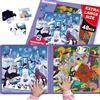 QUOKKA Puzzle Magnetico 3 4 Anni - 2x48 Pezzi Puzzle Bambini 5 6 Anni - Giochi da Viaggio per Ragazze e Ragazzi - Libro Magnetico Animali Polari e Giungla - Intrattenere Bambini In Aereo et Auto
