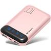 YOBON Power Bank 10000mAh Caricabatterie Portatile Batteria Esterna con 2 Uscite USB 2.4 A e Ingresso USB C Compatibile con Huawei iPhone 12 11 X iPad Samsung S20 Tablet Android Plus (Pink, small)