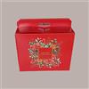 Lucgel Valigetta porta panettone bottiglia dolci grande - scatola regalo natalizia elegante - strenne natale pasqua - 5 pezzi carta rosso Merry Christmas 430x240H345mm
