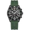 swiss alpine military Orologio da uomo cronografo analogico al quarzo 7029.9 silicone, Sw/Silicone/Sw-verde - 9874sam, cinghia
