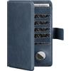 VULKIT Porta Passaporto da Viaggio con Supporto Airtag Portadocumenti da Viaggio Blocco RFID Portafoglio da Viaggio per Uomo o Donna Custodia Passaporto Pelle, Blu Navy