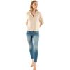 ONLY ONLTOKYO S/S Linen Blend Shirt Pnt Noos Camicia da Donna, Moonbeam