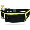 SHFYFHS Marsupio Sportivo, Marsupio Running Impermeabile Uomo e Donna, Cintura da Corsa per Cellulare, Cintura da Corsa con Porta Bottiglia d'Acqua, per Escursioni, Fitness, Viaggi, Corsa, Pocking (Nero).