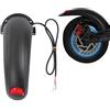 Ezweiji Parafango Monopattino Elettrico, Parafango Posteriore con Staffa e fanale Posteriore per Scooter Elettrico Kugoo M4, Kugoo M4Pro