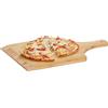 Relaxdays Paletta per Pizza 45 x 30 cm, Vassoio Pizza, Angoli Arrotondati con Manico, Pala per Pane, in Bambù, Naturale