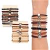 RIXERKOC 20 pezzi di fasce per capelli elastici Boho per donne, braccialetti e elastici per capelli a doppio uso per capelli spessi/ code di cavallo, accessori per capelli senza danni per ragazze