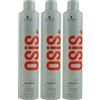 Schwarzkopf, lacca per capelli Osis Freeze, a lunga tenuta, 500 ml, confezione da 3 flaconi [etichetta in lingua italiana non garantita]