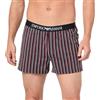 Emporio Armani Stretch Cotton Classic Pattern Mix Boxer, Boxer Uomo, Multicolore (Red Stripes Print), L