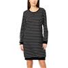 Merry Style Camicia da Notte Donna MS10-180 (Nero/Bianco Strisce, M)
