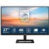 Philips Monitor 27" ( IPS 4K 2160p UHD 60Hz ) 1000 SERIES UHD Black 27E1N1900AE
