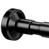 Weldun - Asta per tenda da doccia estensibile da 48 a 118 cm, senza foratura, telescopica, regolabile e resistente, per bagno, camera da letto, finestra, armadio, colore: nero