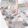 Fecialy Tappeto Doccia Antiscivolo, 100x40cm, Tappeto da Bagno Antiscivolo con Scarico, Tappeto da Bagno in Morbido PVC Luffa, ad Asciugatura Rapida per Bagno e Ambienti Umidi