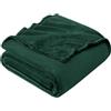 EHEYCIGA Coperta Pile Matrimoniale Maxi, Plaid Letto Coperte Pile di Flanella Calda Morbida, King 230x270 Verde Scuro
