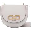 GUESS Fleet Mini Saddle Crossbody Bag Stone, pietra, OneSize