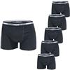 Liabel Pack 6 Paia Slip/Boxer Uomo Cotone Elasticizzato Vari Colori Art.101 (6 Paia Boxer Nero - 6 / XL)