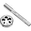 QWORK® Maschio, rubinetteria a vite M14x1.0mm, set di maschi e filiere tonde
