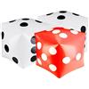 MEMOFYND 2 Giocattoli Gonfiabili Gonfiabili Gonfiabili Grandi Dadi Per Bambini, Finti Cubi Gonfiabili Per Giochi Di Festa In Piscina Favori Giochi Da Tavolo Per Interni E All'Aperto, 30 Cm