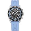 swiss alpine military Orologio da uomo cronografo analogico al quarzo 7029.9 silicone, Acciaio/Silicone/Sw-azzurro - 9831sam, cinghia
