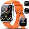 Poounur Smartwatch Uomo Donna con Effettua o Risposta Chiamate, 1.85 Orologio Digitale Cardiofrequenzimetro Sonno Contapassi, 100+ Modalità Sportivo Orologio Fitness, IP68 Smart Watch per Android iOS