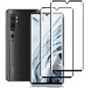 Ydiciv 2 Pezzi Vetro Temperato Compatibile con Xiaomi Mi Note 10 Pellicola Protettiva, Anti-Impronte, Senza Bolle, Durezza 9H, HD Chiaro