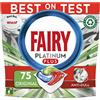 Fairy Platinum Plus - Pastiglie per lavastoviglie All in One, regolari, 75 compresse