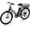 EVERCROSS EK8S Bici Elettrica per Adulti, E-Bike da 26'' con Pedalata Assistita - Motore da 250W, Batteria da 36V 12Ah, 15/20/25 KM/H, Carico Massimo 120kg, Bici Elettriche donna e uomo da Montagna