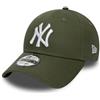 New Era New York Yankees MLB League Essential Verde Oliva 9Forty Berretto Regolabile per Bambini