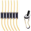 LILIKAI 6 Pezzi Fionda Professionale da Tiro Adulti,Slingshot Fionde,Gomma Elastico,Elastici Bande,Piatto Lattice Nastro,Catapulta Spesso Piatta Componenti,Per All'apert,Intrattenimento,Caccia Catapulte Pesca