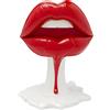 Kare Design oggetto decorativo Hot Lips, rosso/bianco, pop art, idea regalo giovani, cameretta ragazzi, decorazione divertente, iconico, stile moderno, 26 cm