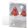 SIGEL DS454 Biglietti fatti a mano (incl. buste), Three Trees, impressione argento, A6, 10+10 pz., facile da stampare