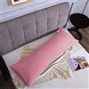 Poligino Federe Cuscini Letto Matrimoniale 50 x 150 cm, Federe in Microfibra Chiusura a Busta - Rosa Scuro