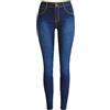 ZH8FCHAN Jeans Donna Slim Fit Elasticizzati Donna Pantaloni Skinny Elasticizzati A Vita Alta Jeans Leggins Donna Stretti Pantaloni Push Up Aderent Jeans Donna Slim Fit Elasticizzati Vita Alta