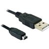 DeLOCK Hirose - Cavo USB 2.0 Mini 4-pin, 1,5 m, USB A, USB B, colore: Nero