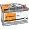 CONTINENTAL Batteria Continental L3 80Ah 12v 750A positivo a destra = Fiamm 80 ah