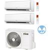 Ferroli Climatizzatore Condizionatore Ferroli Serie Giada Wifi R32 Dual Split 12000 + 12000 BTU con U.E. 2CP001QF 21000 BTU 21-3 Classe A++/A+ NOVITA' 2023