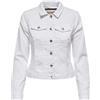 ONLY Onlwonder DNM Jacket Noos Giacca Jeans, Bianco, L Donna