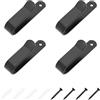 LT Easiyl 4 supporti per snowboard da parete per tavola da surf paddle rack da parete per skateboard espositore in ferro massiccio staffe per mensole nere con viti di montaggio, 99 x 20 mm