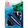 Prym Sport & Camping - Bottoni a pressione Sport, Ottone, 15mm, Nero, 10 pezzi