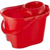 Perfetto Classico Secchio con Strizzatore, Plastica, Rosso, 39x28x30.5 cm