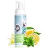 Nobleza Shampoo a Secco per Cani e Gatti e Coniglio,Adatto per Animali con Bassa Resistenza: Gattini,Cuccioli,Ipoallergenico Shampoo Mousse al Profumo di Limone e Vaniglia（250ml