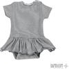 Bamboom - Body Vestitino a Righe Grigie 9-12m