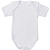 Bebitaly Intimo - Body Bianco Manica Corta 100% Cotone 0m